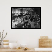 ニューヨーク市のイーストサイド食品市場1915 ポスター (キッチン)