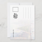 ニューヨーク市のクリスマス水の色はがき 招待状 (裏面)