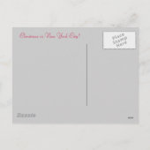 ニューヨーク市のクリスマス シーズンポストカード (裏面)