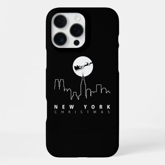 ニューヨーク市のクリスマス iPhoneケース (裏面)