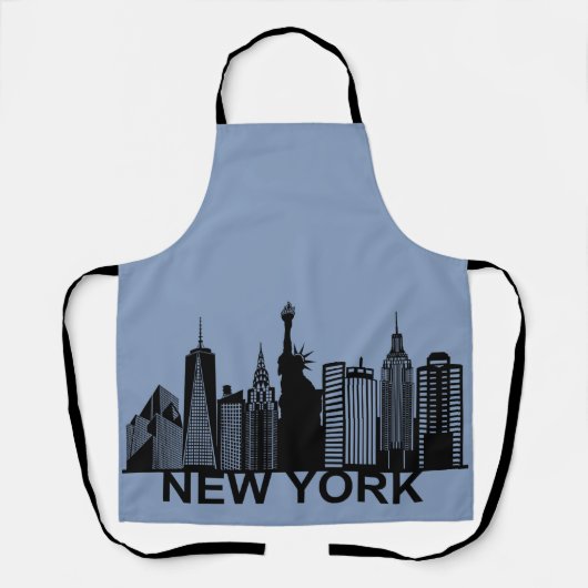 ニューヨーク市のシルエット エプロン (正面)