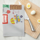 ニューヨーク市のシンボル キッチンタオル (四つ折り)