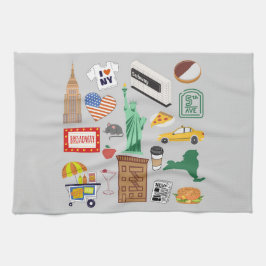 ニューヨーク市のシンボル キッチンタオル