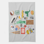 ニューヨーク市のシンボル キッチンタオル (縦)