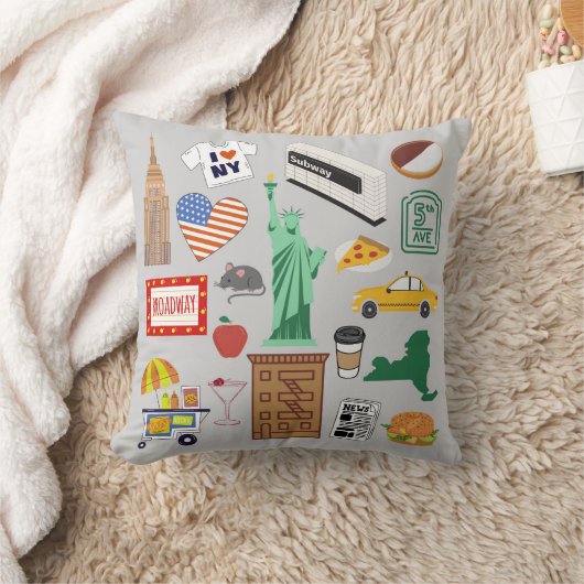 ニューヨーク市のシンボル クッション (ブランケット)