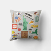 ニューヨーク市のシンボル クッション (裏面)