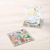 ニューヨーク市のシンボル スクエアペーパーコースター (インサイチュ)