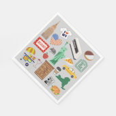 ニューヨーク市のシンボル スタンダードランチョンナプキン (角)