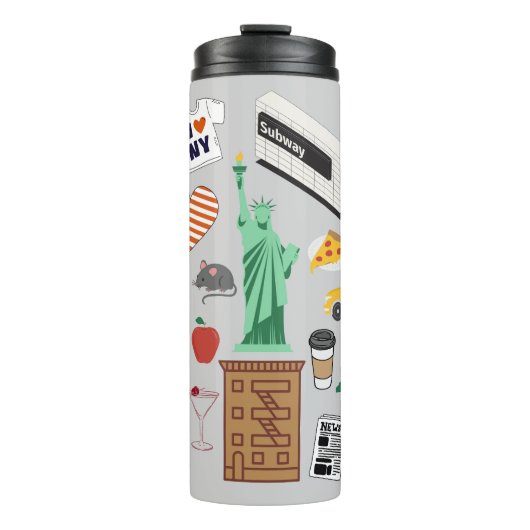 ニューヨーク市のシンボル タンブラー (正面)