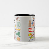 ニューヨーク市のシンボル ツートーンマグカップ (中央)