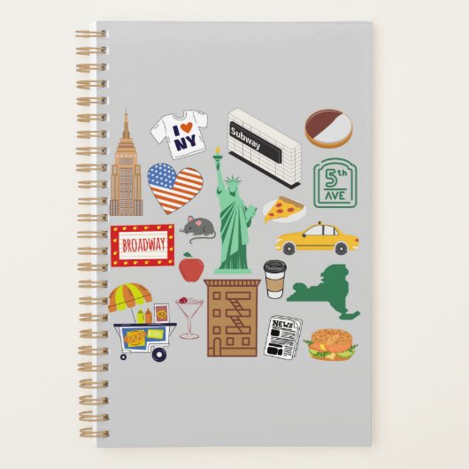 ニューヨーク市のシンボル プランナー手帳 (正面)