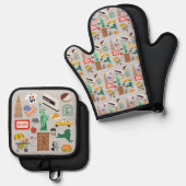 ニューヨーク市のシンボル 鍋つかみ&鍋敷きセット (正面/裏面)