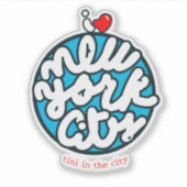 ニューヨーク市のステッカーが大好き シール (正面)