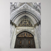 ニューヨーク市のセントパトリック大聖堂 ポスター (正面)