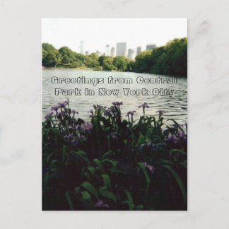 ニューヨーク市のセントラルパークからの挨拶 ポストカード