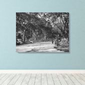 ニューヨーク市のセントラルパークにあるモール キャンバスプリント (インサイチュ (ウッドフロア))