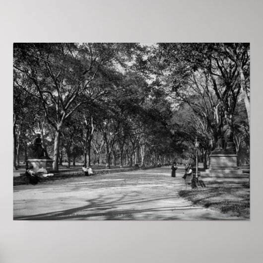 ニューヨーク市のセントラルパークにあるモール ポスター (正面)