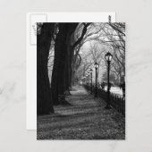 ニューヨーク市のセントラルパーク ポストカード (正面/裏面)