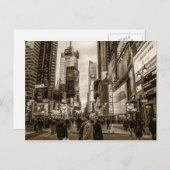 ニューヨーク市のタイムズスクエアの写真 ポストカード (正面/裏面)