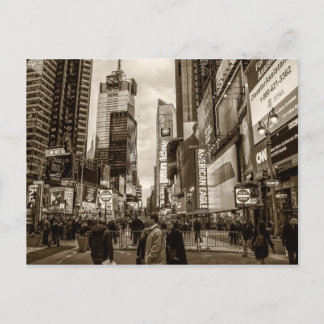ニューヨーク市のタイムズスクエアの写真 ポストカード