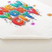 ニューヨーク市のバブルレター シェルパブランケット (3/4)