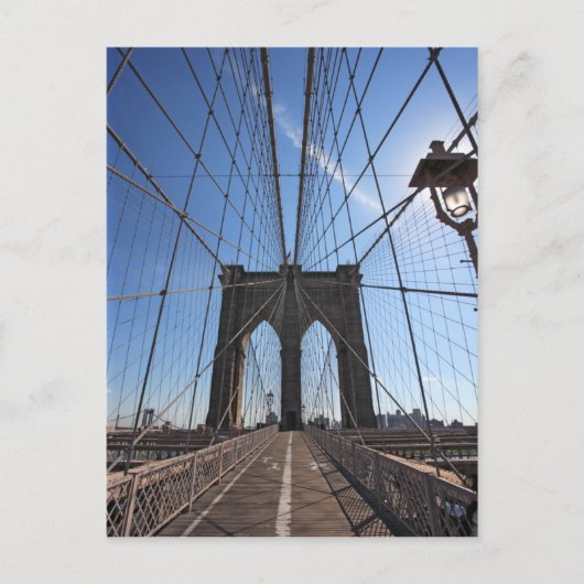 ニューヨーク市のブルックリン橋 ポストカード (正面)