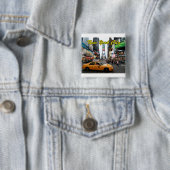 ニューヨーク市のプロフェッショナル写真 缶バッジ (インサイチュ)