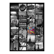 ニューヨーク市のポスター – 写真集のコラージュ