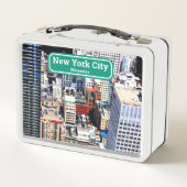 ニューヨーク市のメモリドキュメントストレージ メタルランチボックス (裏面)
