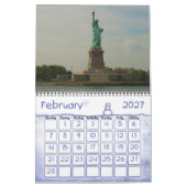 ニューヨーク市の写真カレンダー カレンダー (2月 2027)