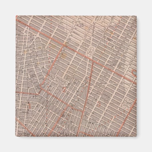 ニューヨーク市の地図 マグネット (正面)