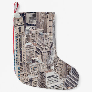 ニューヨーク市の多様な建築、色調 スモールクリスマスストッキング