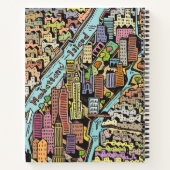 ニューヨーク市の手描き地図 ノートブック (裏面)