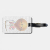 ニューヨーク市の熱気の気球 ラゲッジタグ (裏面横)