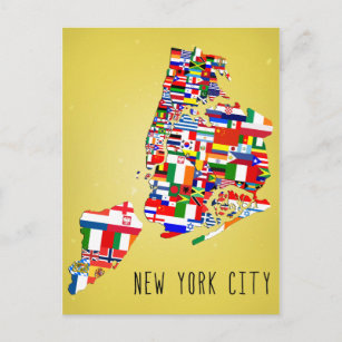ニューヨーク市の町旗のはがき ポストカード