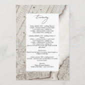 ニューヨーク市の目的地NYCの結婚旅程 プログラム (裏面)