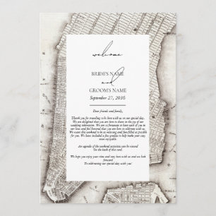 ニューヨーク市の目的地NYCの結婚旅程 プログラム