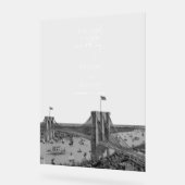 ニューヨーク市の目的地NYCの結婚歓迎 アクリルサイン (傾斜)