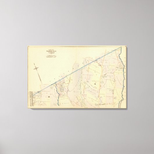 ニューヨーク市の第3区から第4区へ2 キャンバスプリント (正面)