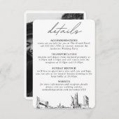 ニューヨーク市の結婚詳細エンクロージャカード エンクロージャーカード (正面/裏面)