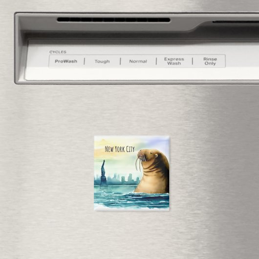 ニューヨーク市の自由の女神のお土産 マグネット (インサイチュ (食洗機))