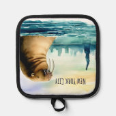 ニューヨーク市の自由の女神のお土産 鍋敷き (正面)