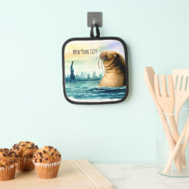 ニューヨーク市の自由の女神のお土産 鍋敷き