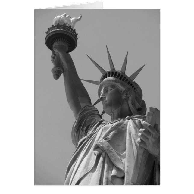 ニューヨーク市の自由白黒像 (正面)