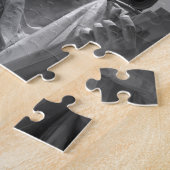 ニューヨーク市の自由白黒像 ジグソーパズル (側面)