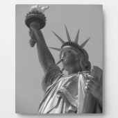 ニューヨーク市の自由白黒像 フォトプラーク (正面)