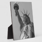 ニューヨーク市の自由白黒像 フォトプラーク (側面)