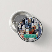 ニューヨーク市の装飾アイテムピン 缶バッジ (正面&裏面)