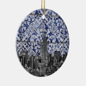 ニューヨーク市の超高層ビルがポルトガルのタイルに出会う セラミックオーナメント (右)