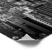 ニューヨーク市の超高層ビルがポルトガルのタイルに出会う ポスター (角)